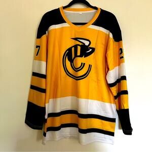 Cincinnati Stingers Hockey Jersey NEW 27 Ubix Sz MED V neck